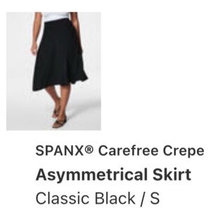 SPANX Asymmetrical Skirt - Classic Black